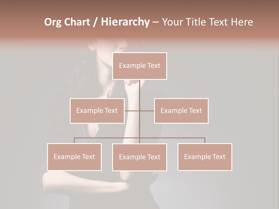 Eyeglasses Fashion Pose PowerPoint Template