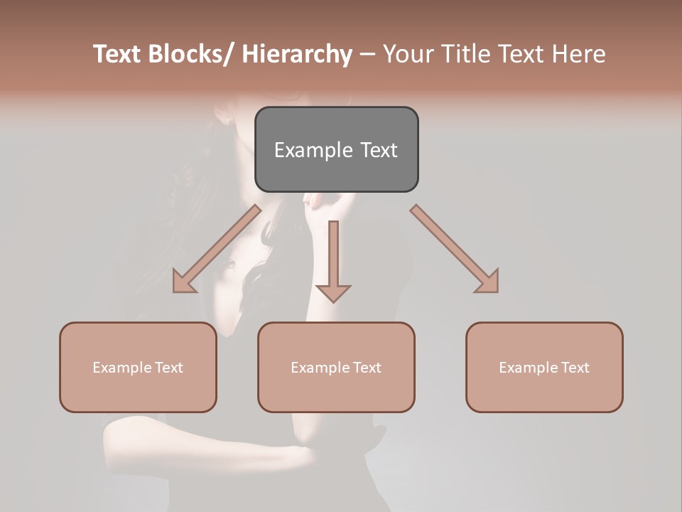 Eyeglasses Fashion Pose PowerPoint Template