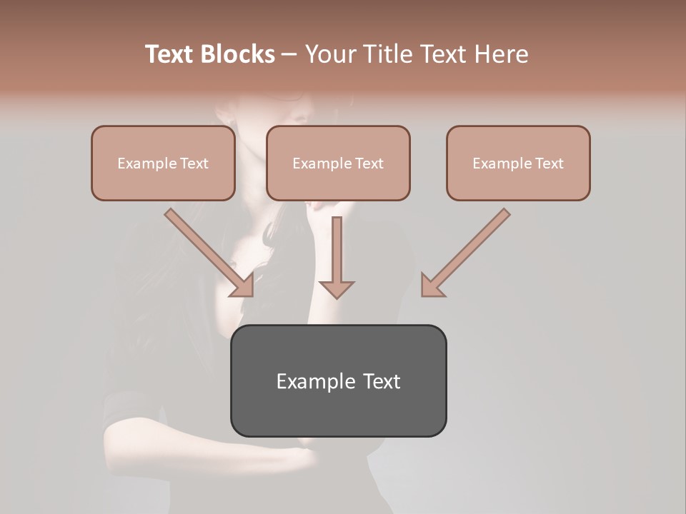 Eyeglasses Fashion Pose PowerPoint Template