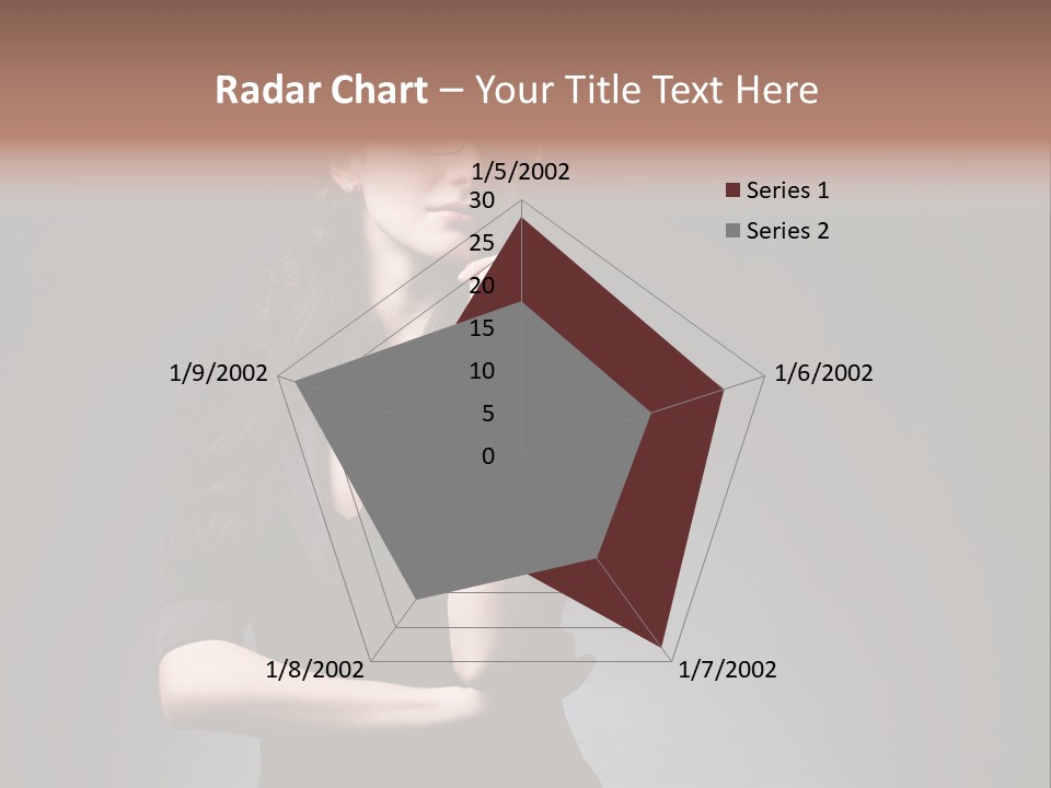 Eyeglasses Fashion Pose PowerPoint Template