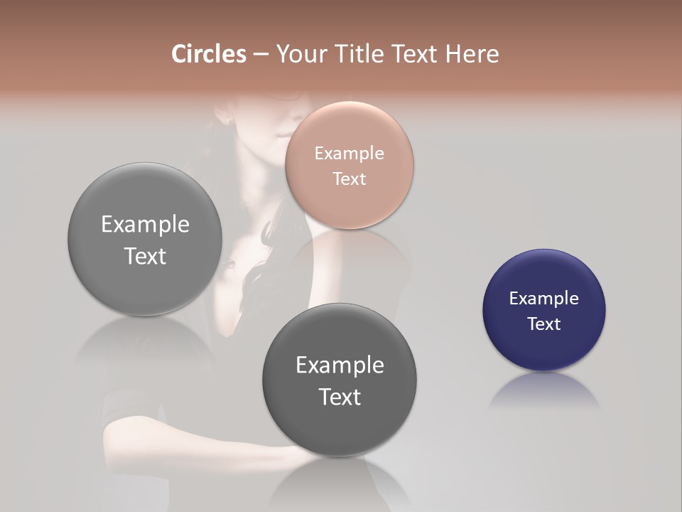 Eyeglasses Fashion Pose PowerPoint Template