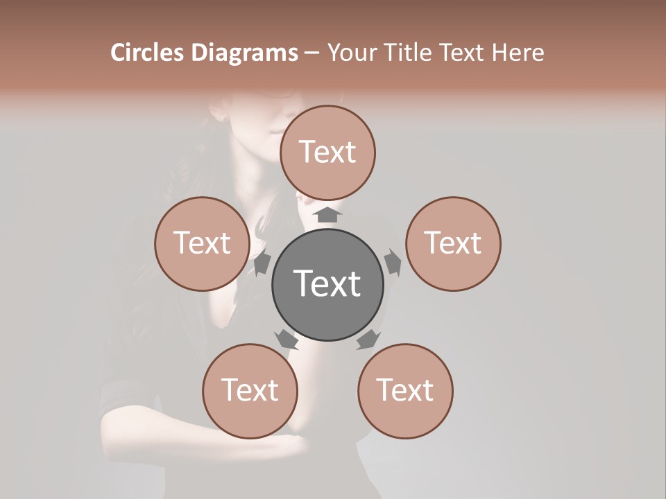 Eyeglasses Fashion Pose PowerPoint Template