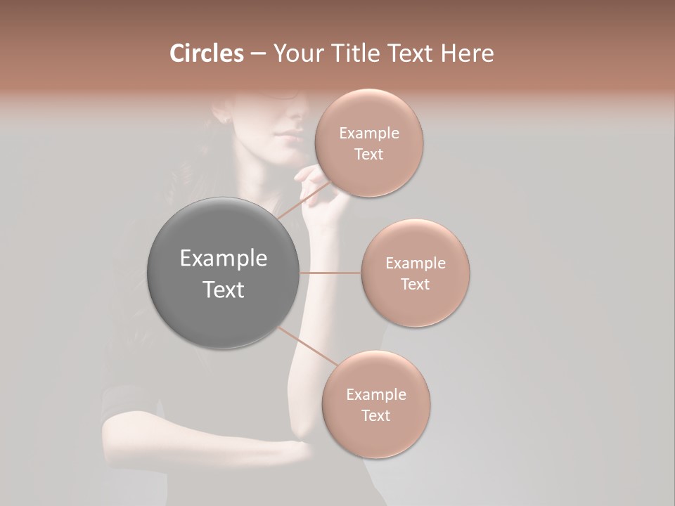 Eyeglasses Fashion Pose PowerPoint Template