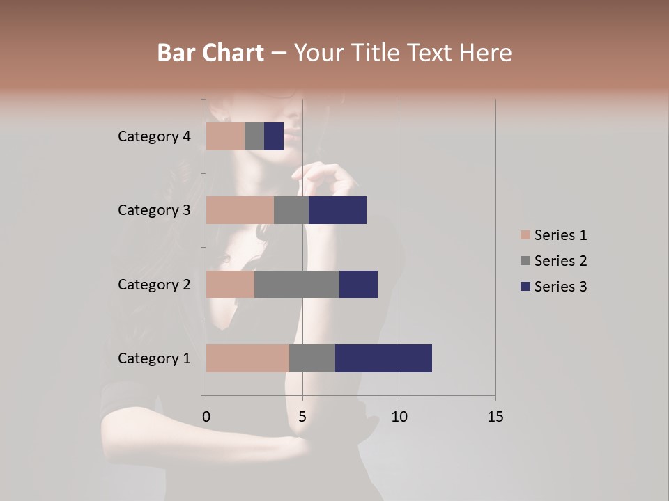 Eyeglasses Fashion Pose PowerPoint Template