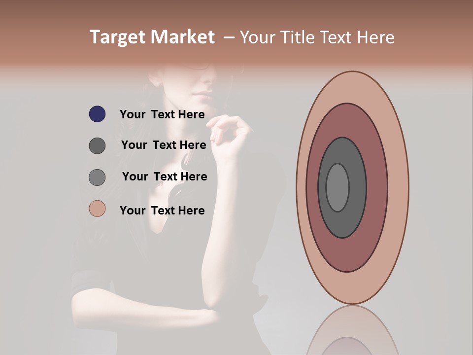 Eyeglasses Fashion Pose PowerPoint Template