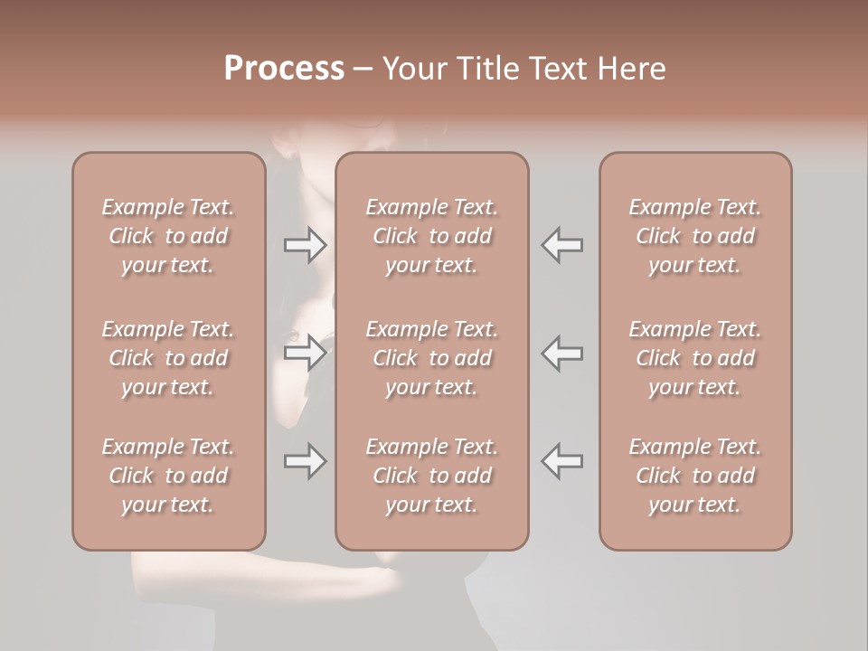 Eyeglasses Fashion Pose PowerPoint Template