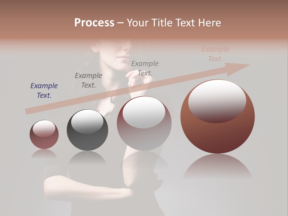 Eyeglasses Fashion Pose PowerPoint Template