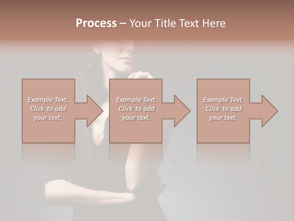 Eyeglasses Fashion Pose PowerPoint Template