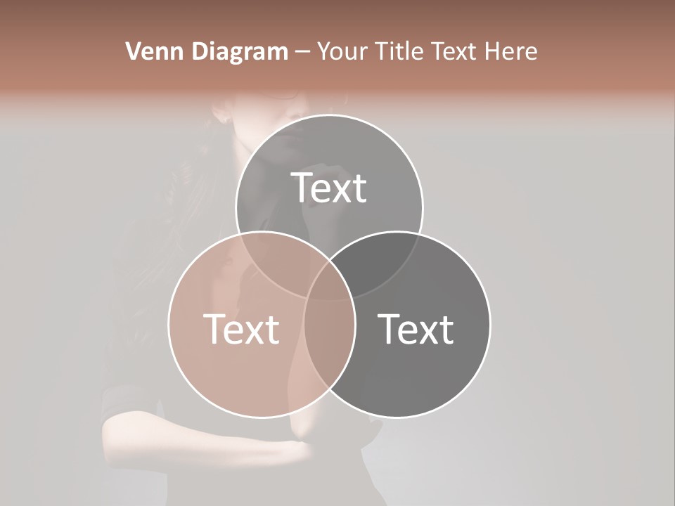 Eyeglasses Fashion Pose PowerPoint Template