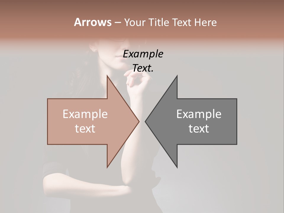 Eyeglasses Fashion Pose PowerPoint Template