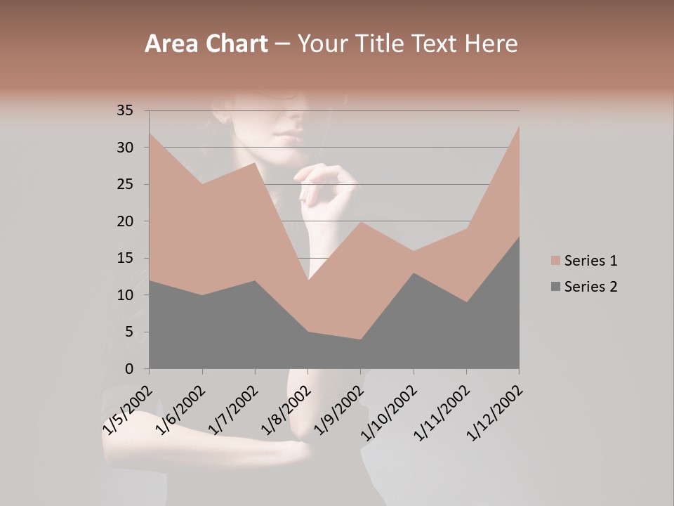 Eyeglasses Fashion Pose PowerPoint Template