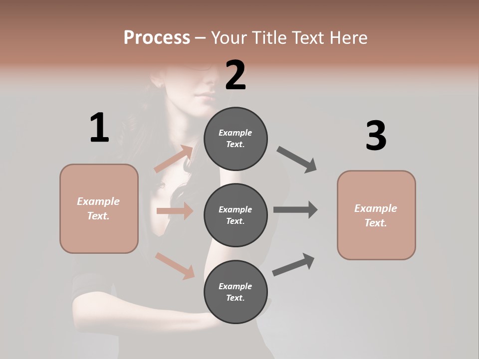 Eyeglasses Fashion Pose PowerPoint Template