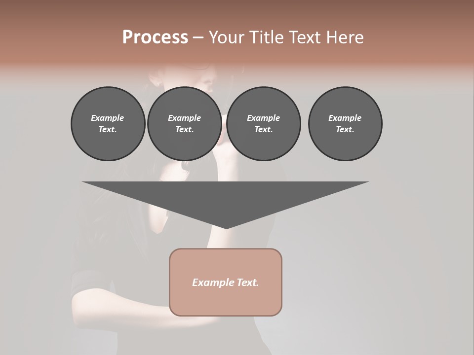 Eyeglasses Fashion Pose PowerPoint Template