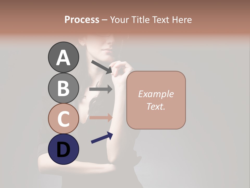 Eyeglasses Fashion Pose PowerPoint Template