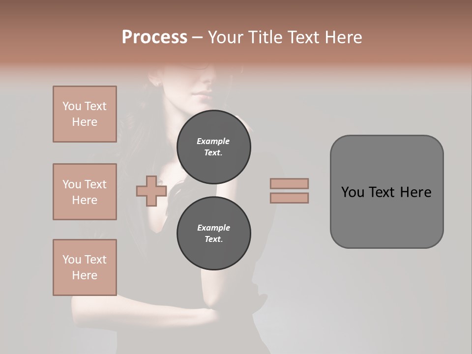 Eyeglasses Fashion Pose PowerPoint Template
