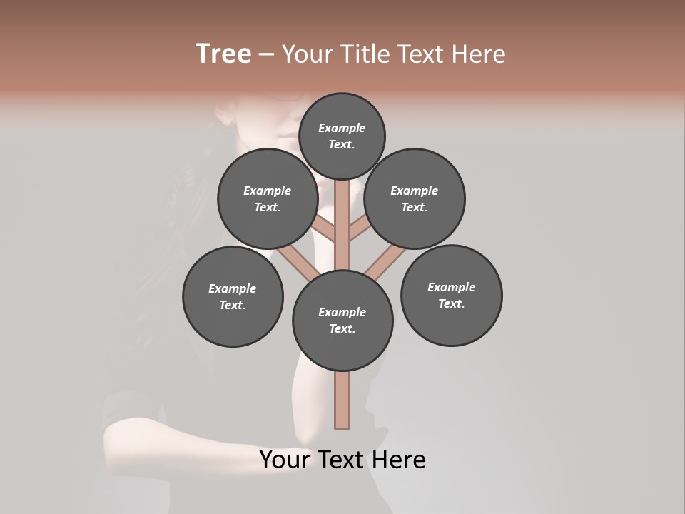 Eyeglasses Fashion Pose PowerPoint Template