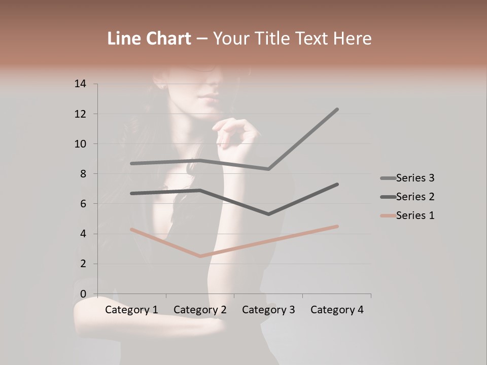 Eyeglasses Fashion Pose PowerPoint Template