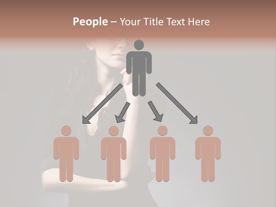 Eyeglasses Fashion Pose PowerPoint Template