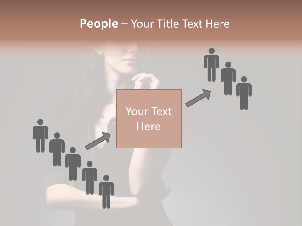 Eyeglasses Fashion Pose PowerPoint Template