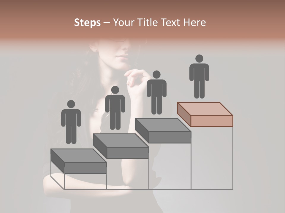 Eyeglasses Fashion Pose PowerPoint Template