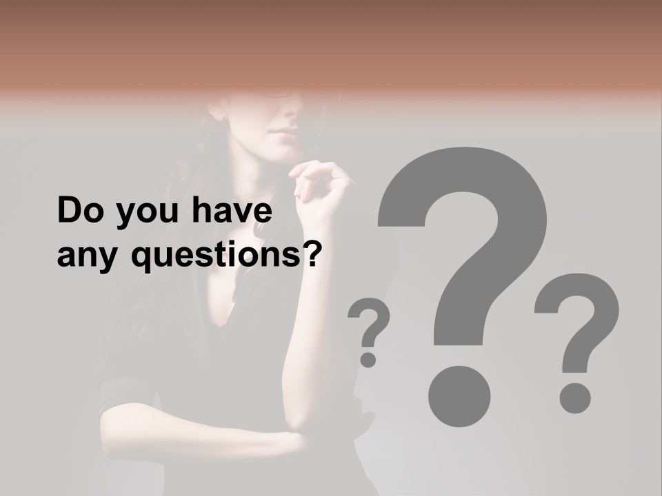 Eyeglasses Fashion Pose PowerPoint Template