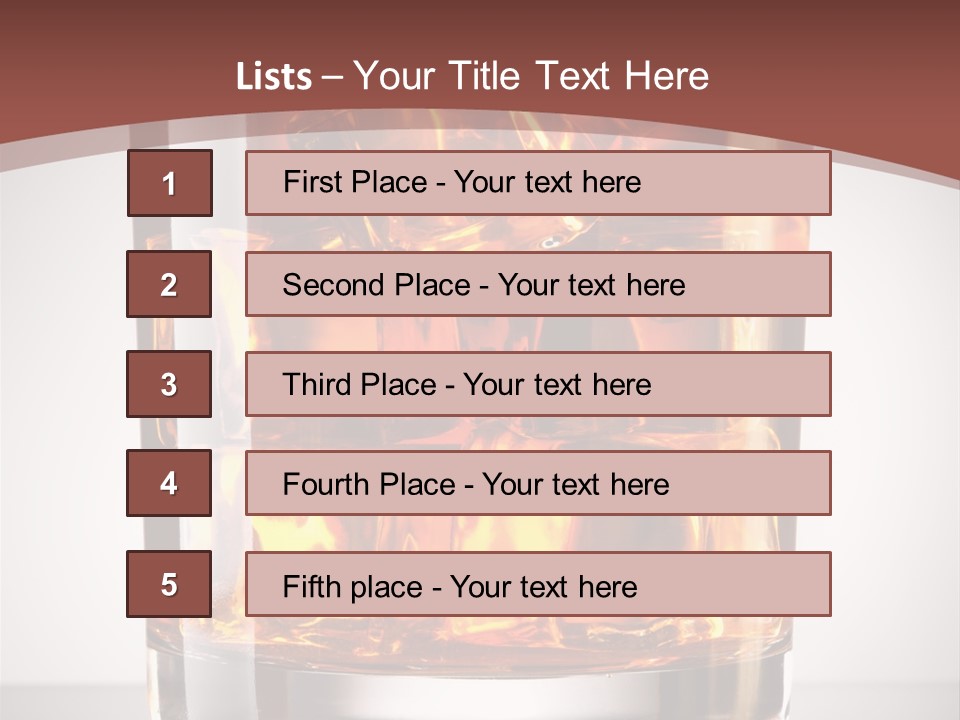 Whisky Drunk Yellow PowerPoint Template