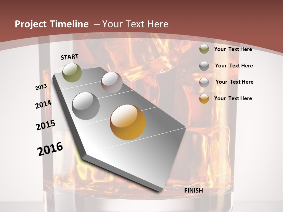 Whisky Drunk Yellow PowerPoint Template