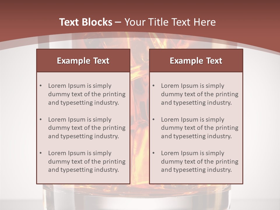 Whisky Drunk Yellow PowerPoint Template
