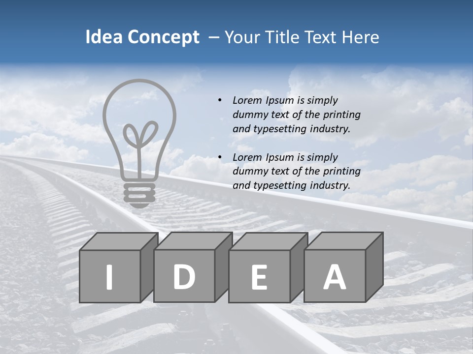 Logistic Direction View PowerPoint Template