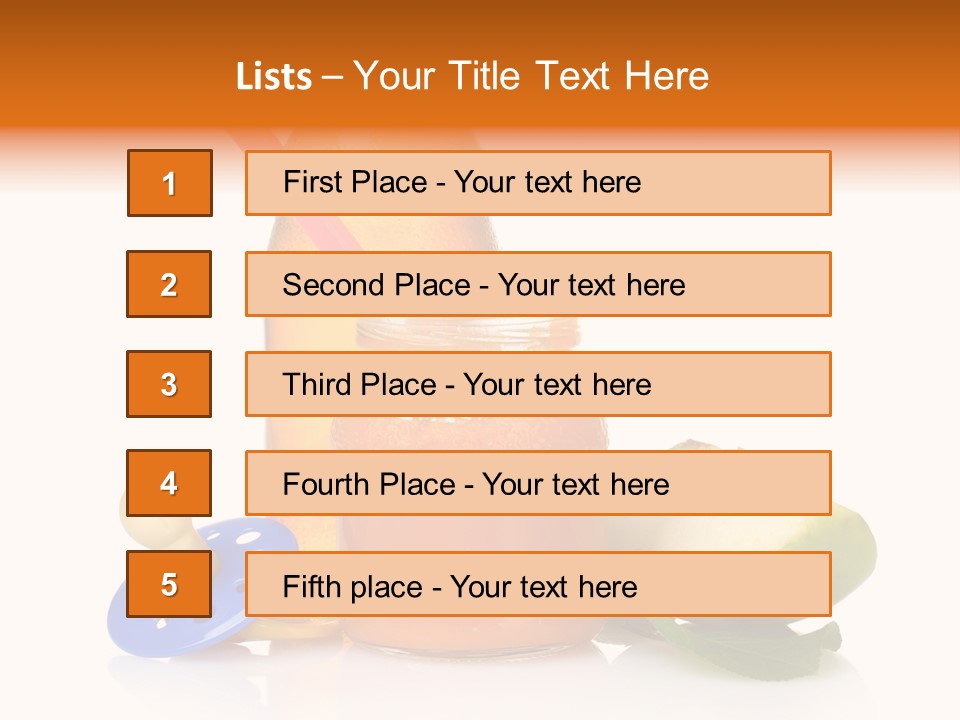 Varieties Container Dinner PowerPoint Template