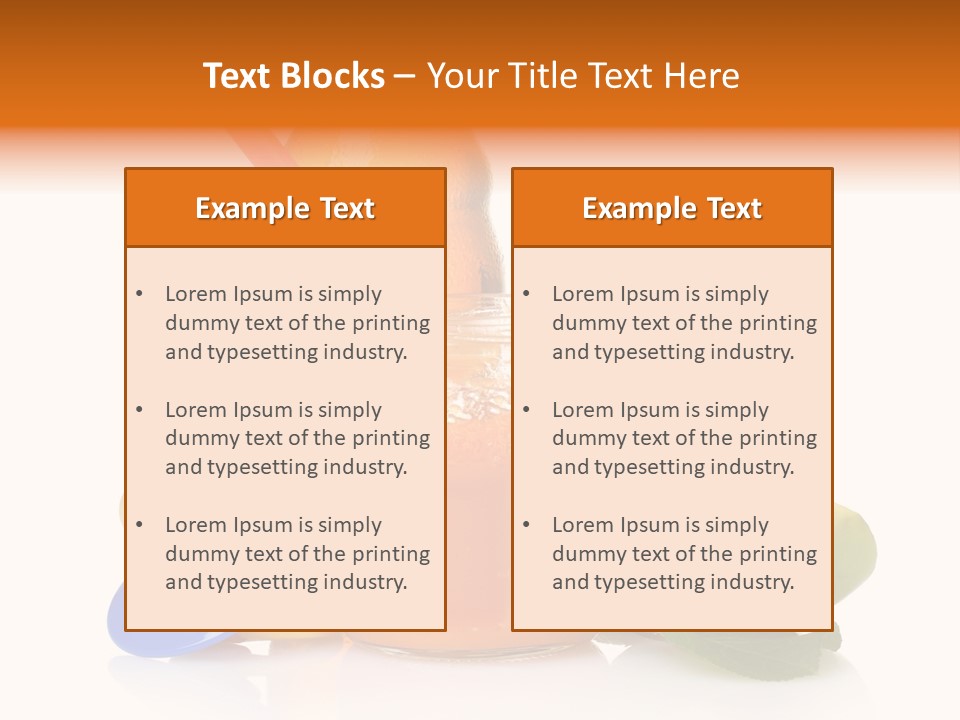 Varieties Container Dinner PowerPoint Template