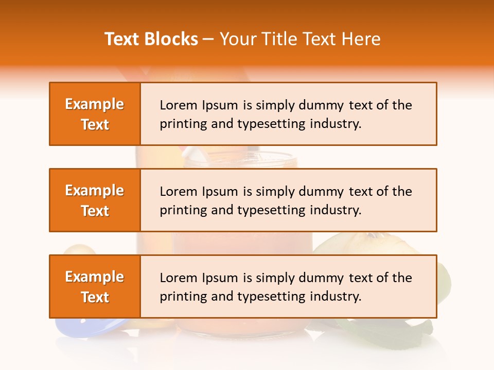 Varieties Container Dinner PowerPoint Template
