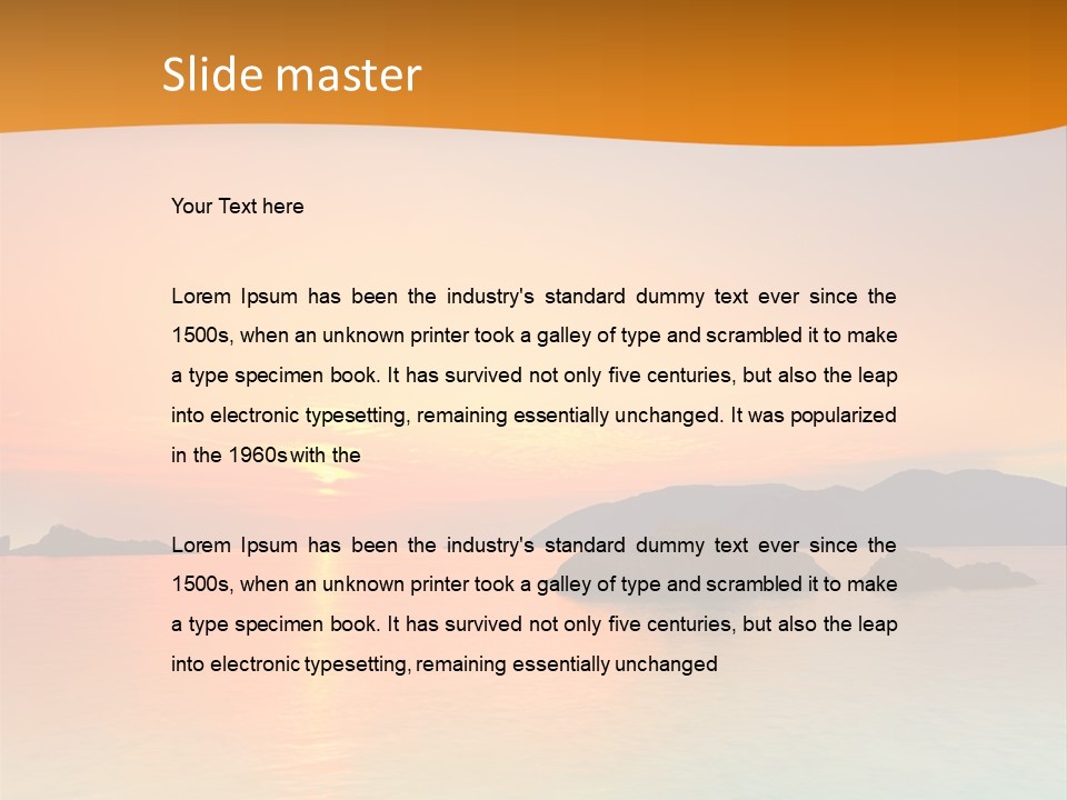 Scene Exposure Dawn PowerPoint Template