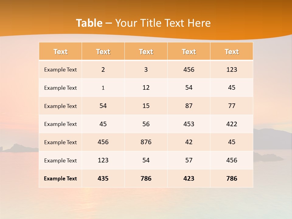 Scene Exposure Dawn PowerPoint Template