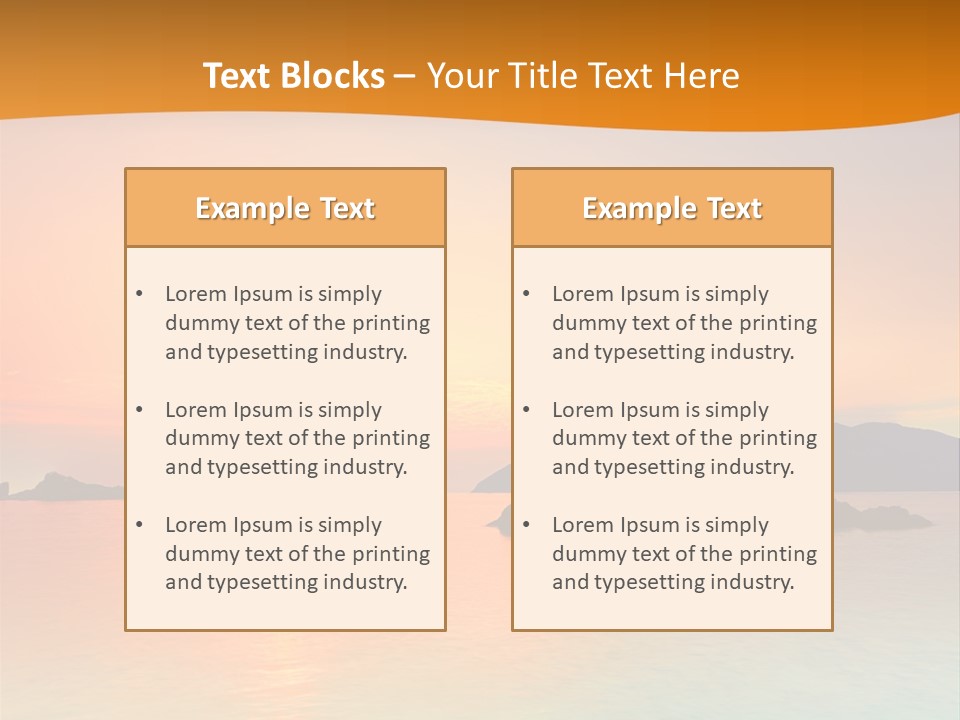 Scene Exposure Dawn PowerPoint Template