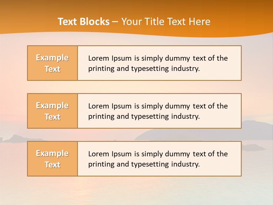 Scene Exposure Dawn PowerPoint Template
