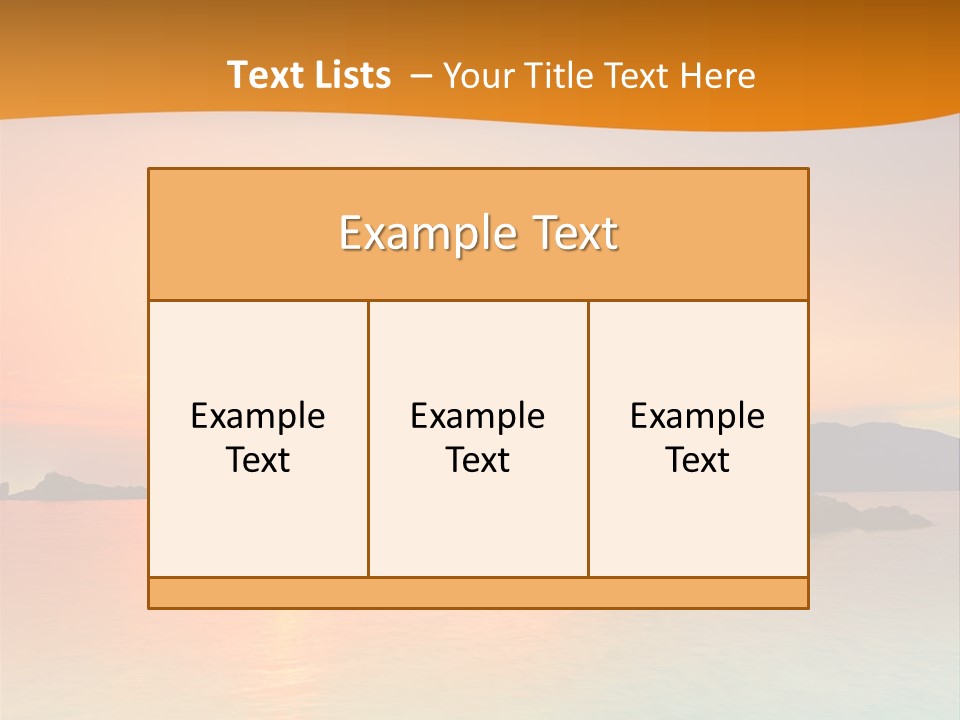 Scene Exposure Dawn PowerPoint Template