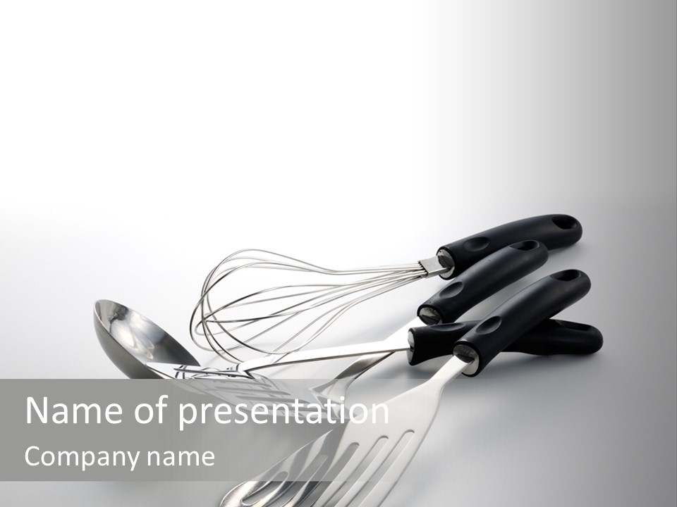 Spatula Home Chrome PowerPoint Template