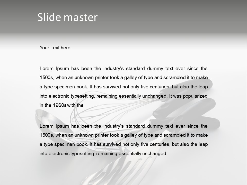 Spatula Home Chrome PowerPoint Template
