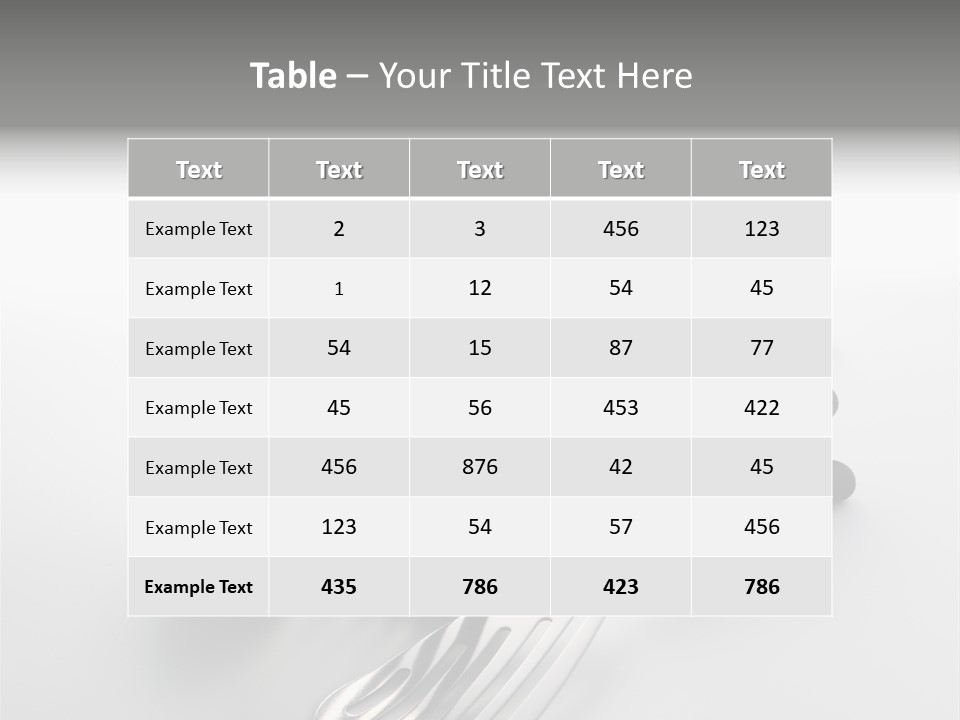 Spatula Home Chrome PowerPoint Template