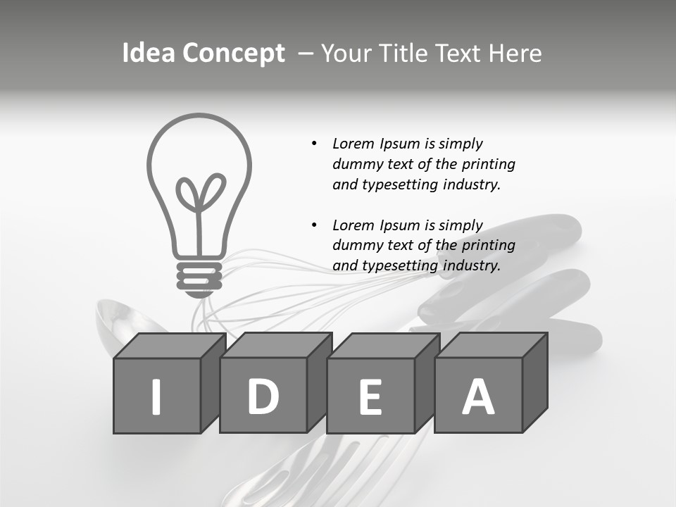 Spatula Home Chrome PowerPoint Template