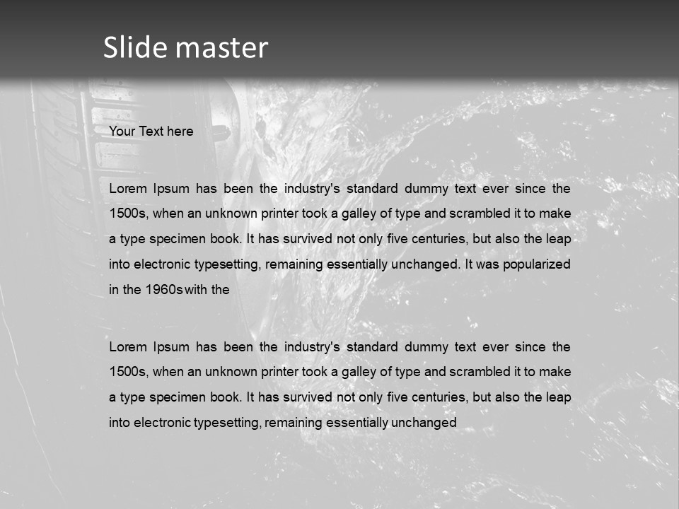 Nobody Speed Performance PowerPoint Template