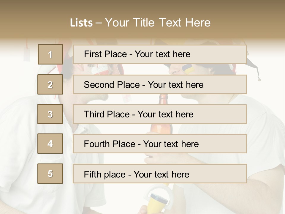 Sport Trumpet Fan PowerPoint Template