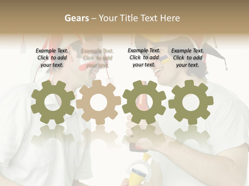 Sport Trumpet Fan PowerPoint Template