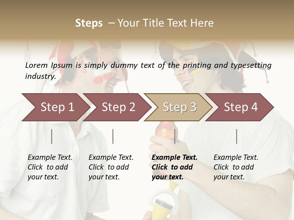 Sport Trumpet Fan PowerPoint Template
