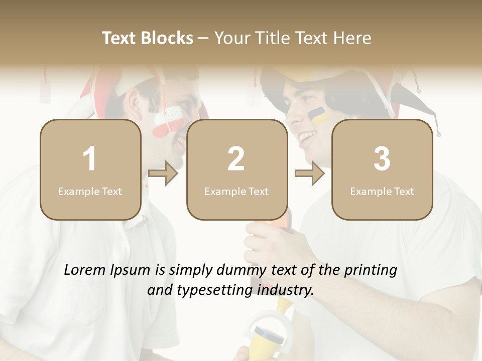 Sport Trumpet Fan PowerPoint Template