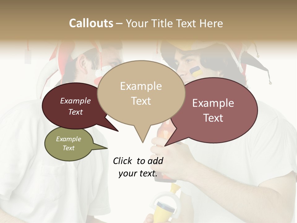 Sport Trumpet Fan PowerPoint Template