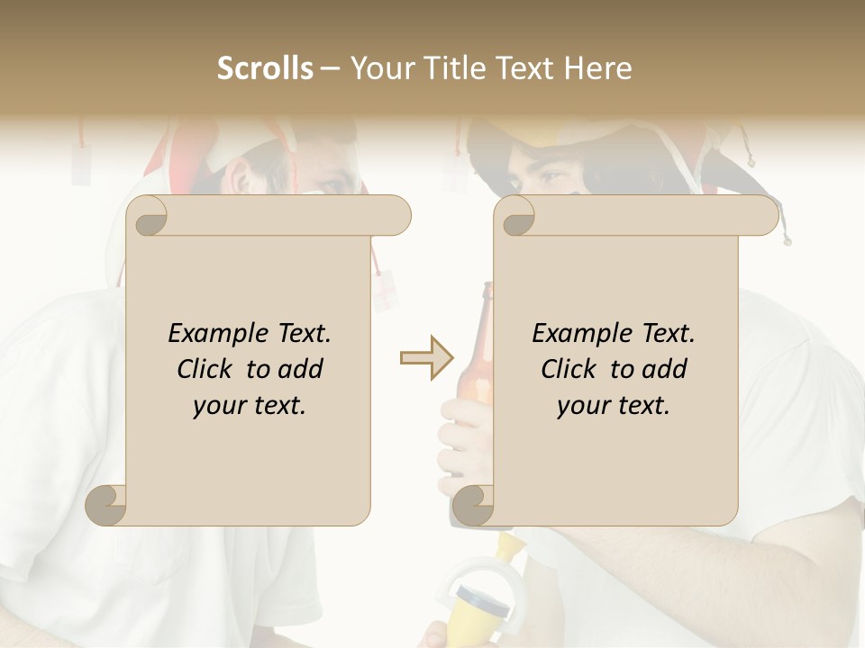 Sport Trumpet Fan PowerPoint Template
