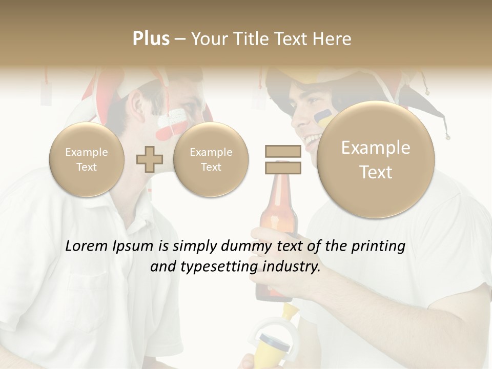 Sport Trumpet Fan PowerPoint Template