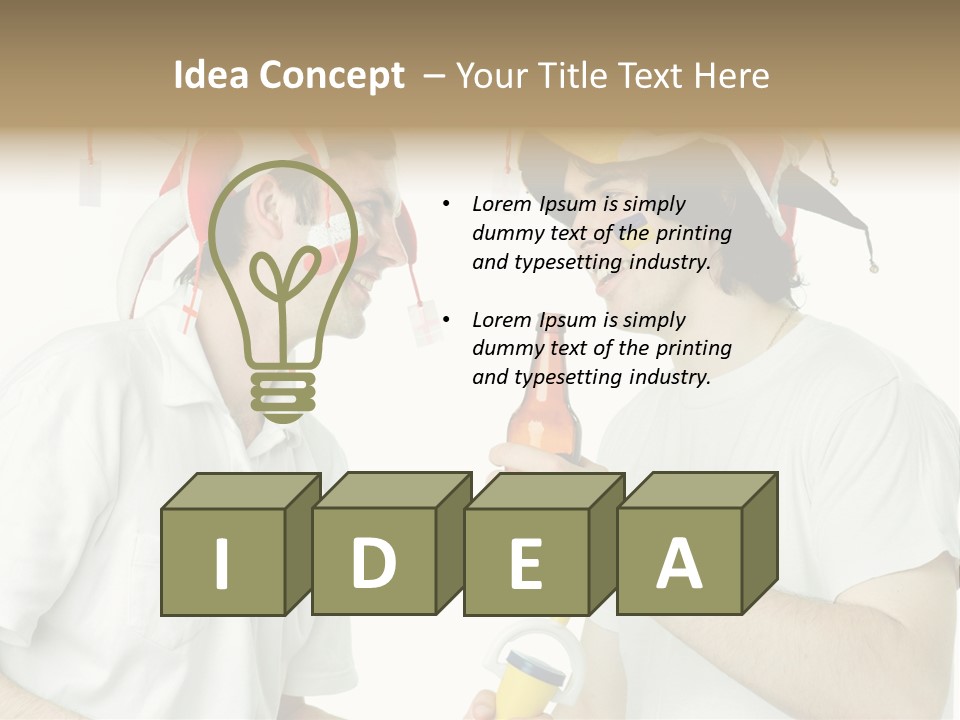 Sport Trumpet Fan PowerPoint Template